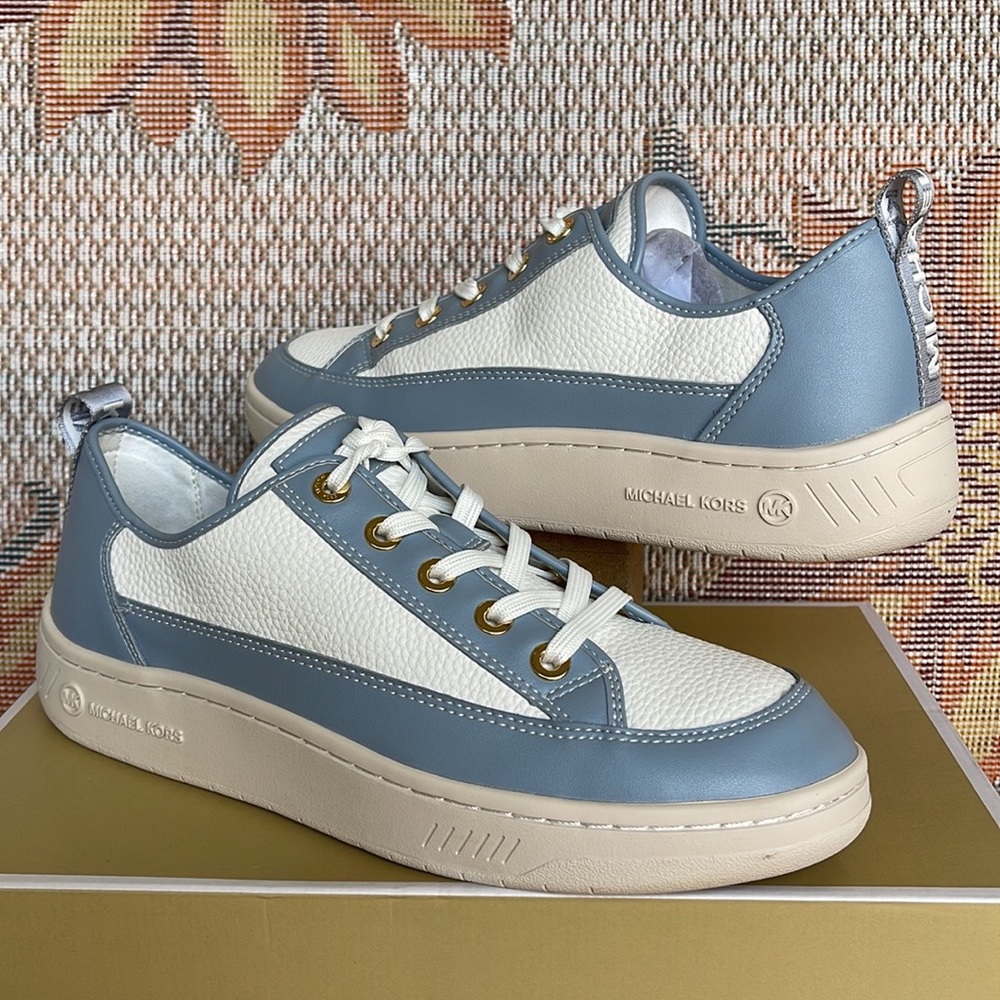 MICHAEL KORS SHEA LACE UP
FAUX LEATHER
49F3SHFS1L
PALE BLUE 
NEW